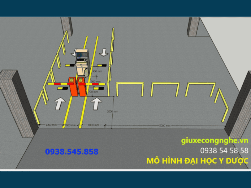 barrier tự động cho làn xe máy
